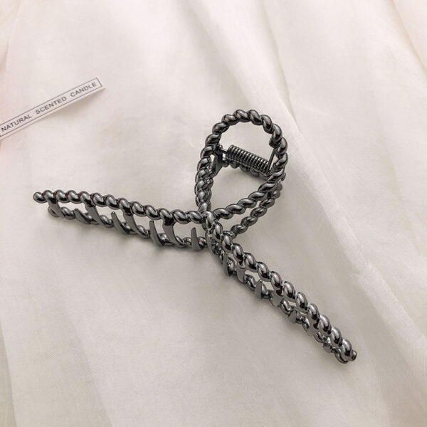 Fashion Alloy Metal Hair Claw Clip Grab Clip Hairpin All-match Hair Accessories - Image 4
