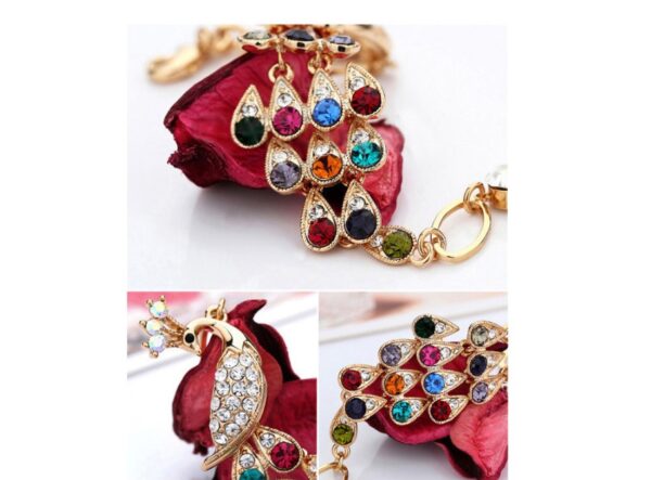 Creative Crystal Peacock Bridal Jewelry Set - Image 6