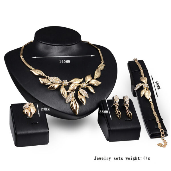 New Four-piece Bridal Wedding Jewelry Set - Image 3