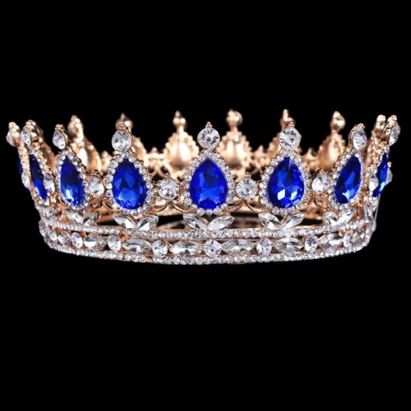 Baroque Bridal Crown Headdress Rhinestone Hair Accessories - Image 4