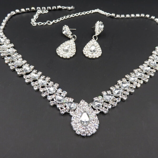 Manufacturers Selling Bride Wedding Accessories Earrings Set Drop Necklace Aliexpress - Image 3
