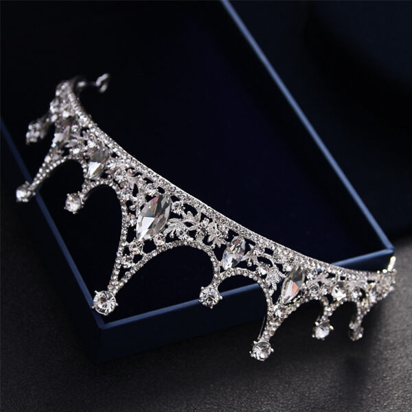 Korean Princess Bride Wedding Wedding Tiara jewelry hair accessories QUEEN CROWN diamond crown - Image 3