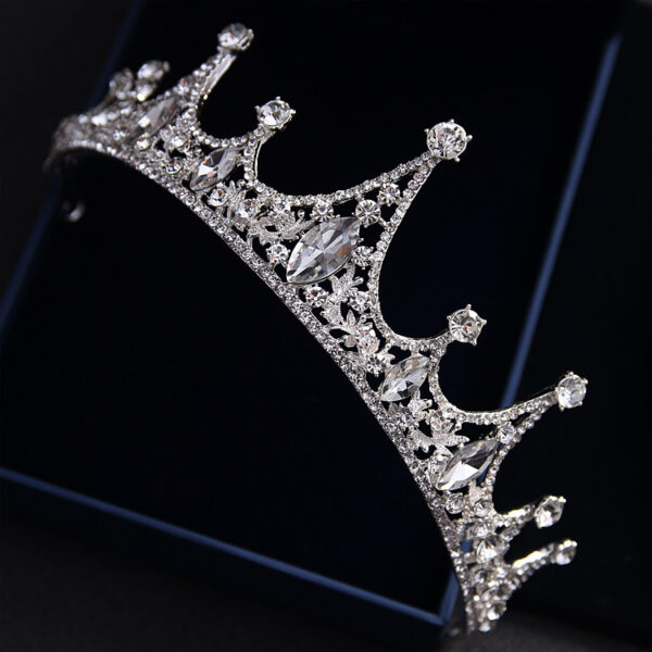 Korean Princess Bride Wedding Wedding Tiara jewelry hair accessories QUEEN CROWN diamond crown - Image 2