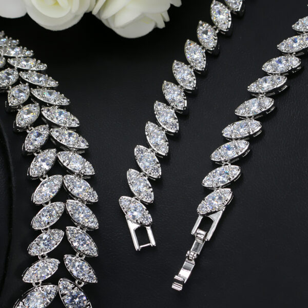 Korean Foreign Trade In Europe And America Two Piece AAA Zircon Jewelry Set - Image 4