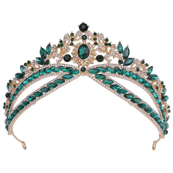 Wedding Crown Headdress Bridal Rhinestone Wedding Style Crown Accessories - Image 7