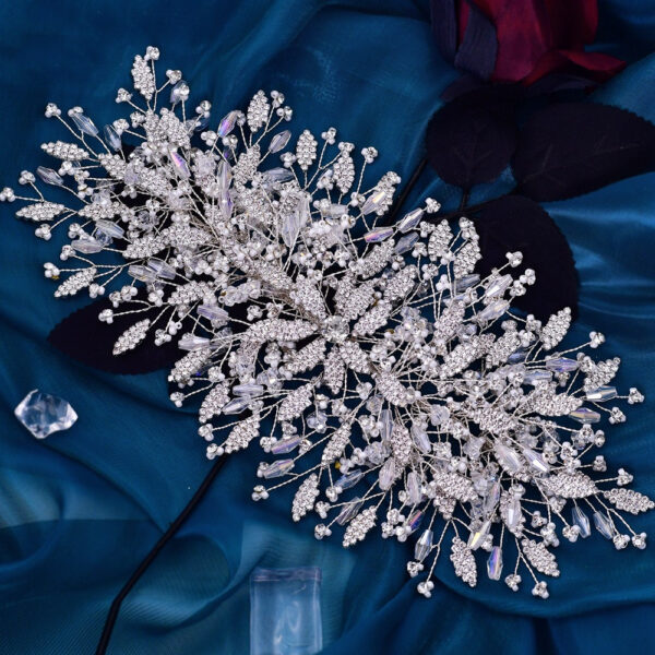 Gold Bridal Tiara & Hair Accessories - Image 4