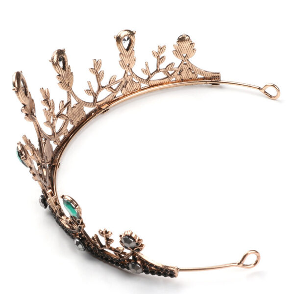 Vintage Baroque Style Crown European And American Bride - Image 4