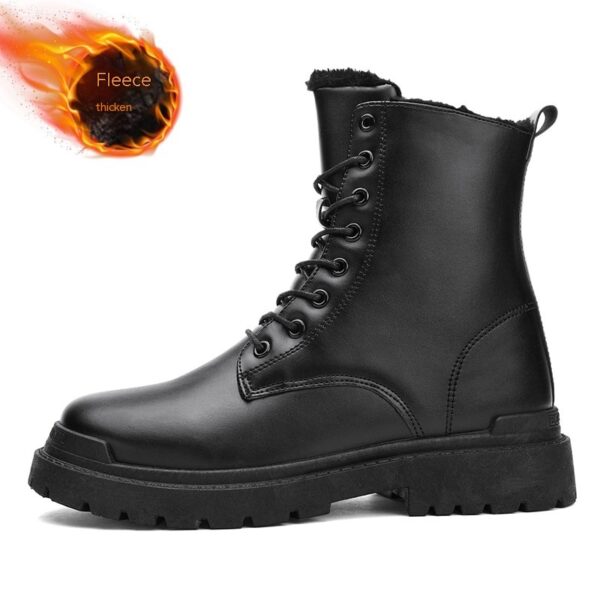 leather combat boots - Image 5