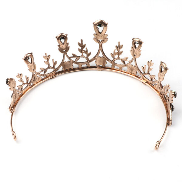 Vintage Baroque Style Crown European And American Bride - Image 6