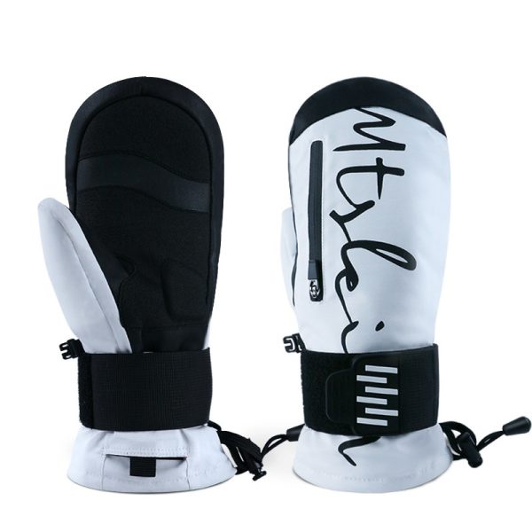 Ski Gloves Built-in Wristband Shock Absorption Veneer Warm Waterproof - Image 3