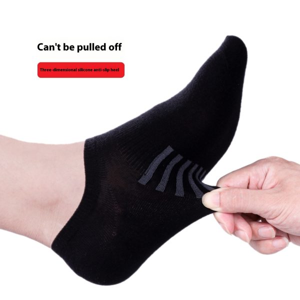 Pure Cotton Breathable Summer Thin Tight Invisible Male Socks - Image 7