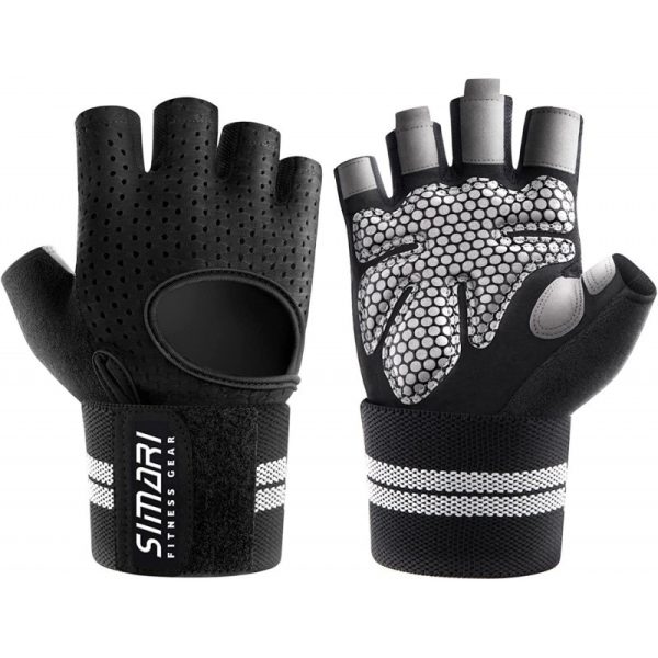 Men's Simplicity All-Match Sports Fitness Short Finger Gloves - Image 6