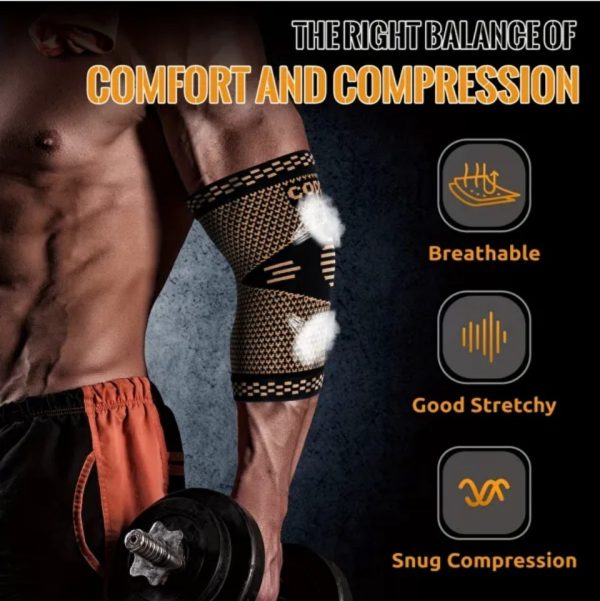 Fitness Travel Provides Elbow Compression Sleeves For Support - Image 5