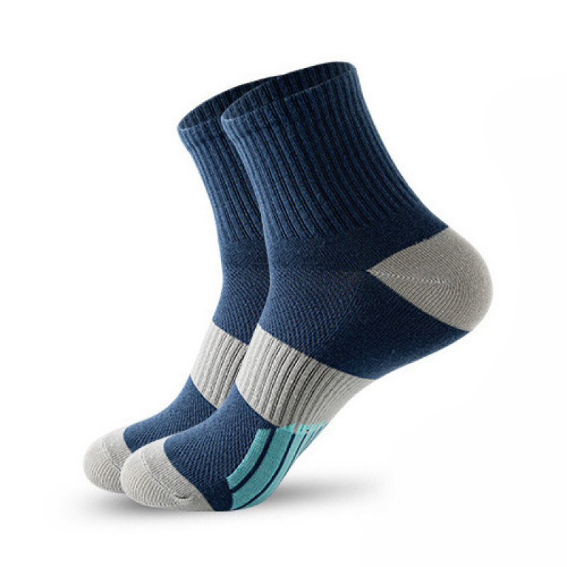 Men's Middle Tube Socks Color Matching Sports Basketball Socks - Image 6