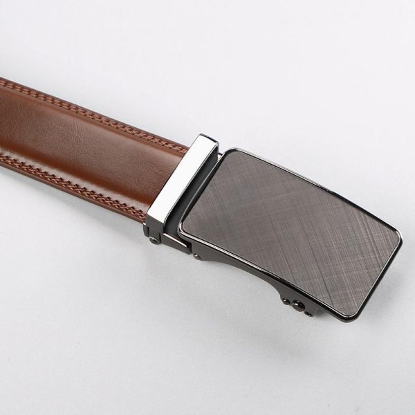 Men's Slider Ratchet Belt, Perfect As A Gift, Pairs Well With Dress Pants, Shirt And Oxford Shoes, Can Be Tailored - Image 4