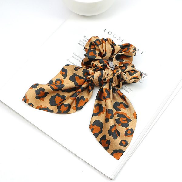 Pearl Pendant Large Intestine Ring Hair Band Women's Hair Knot Knotted Big Bow Hair Rope - Image 5