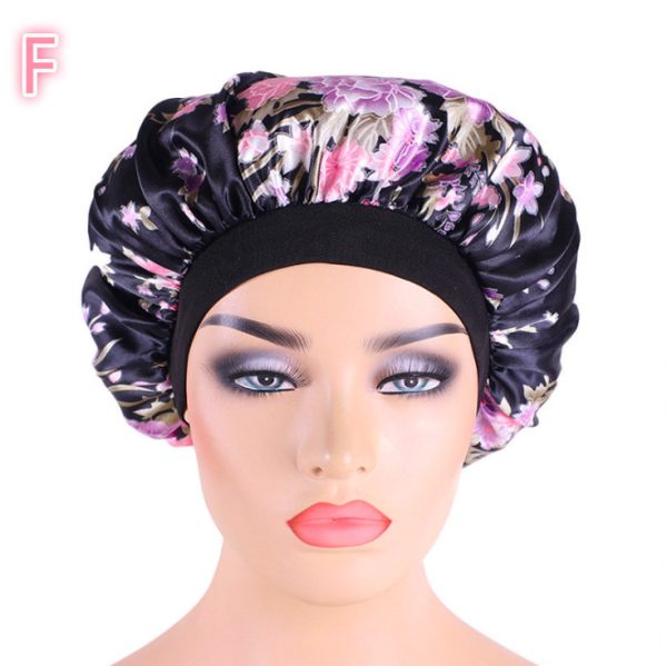 Beauty print Satin silk Bonnet sleep night cap - Image 9