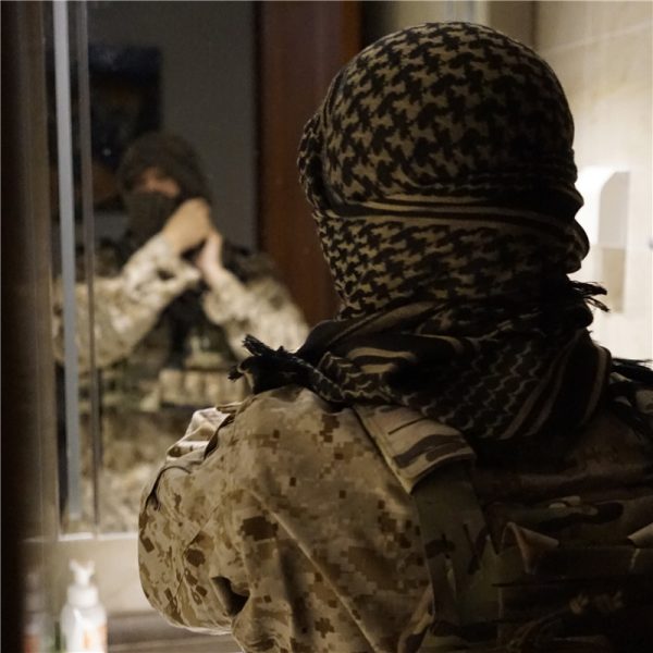 Arabic Khaki Tactical Pure Cotton Scarf - Image 10