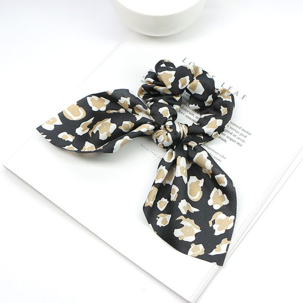Pearl Pendant Large Intestine Ring Hair Band Women's Hair Knot Knotted Big Bow Hair Rope - Image 8