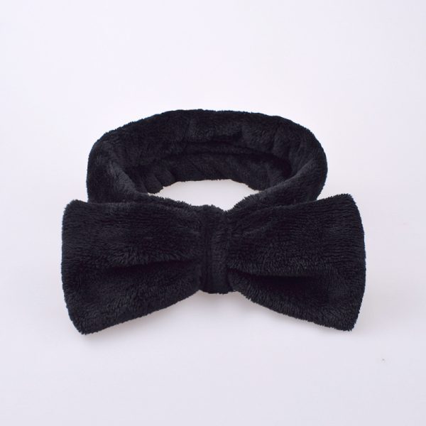 Coral velvet butterfly end hair band - Image 2