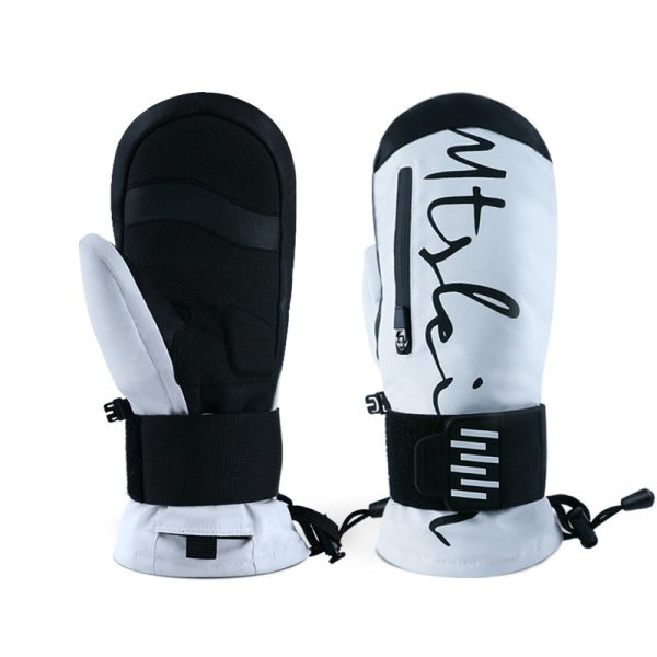 Ski Gloves Built-in Wristband Shock Absorption Veneer Warm Waterproof - Image 6