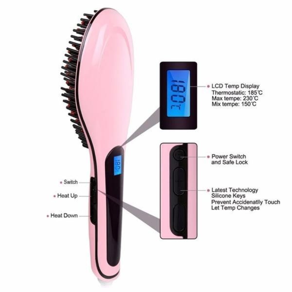 Paddle Brush Hair Straightener - Image 2
