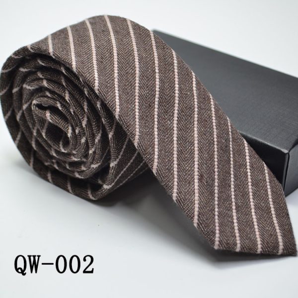 Men's Tie Super Narrow Wool-like Elegant And Elegant - Image 4