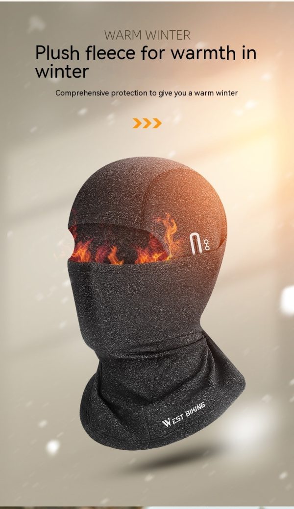 Thermal Headgear Fleece Cycling Mask With Eyehole - Image 7