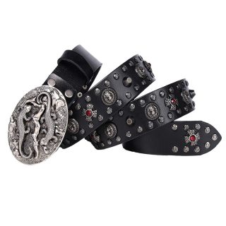 Rivet Men's Leather Belt