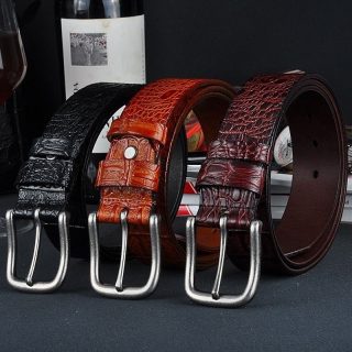 Men's Genuine Leather Crocodile
