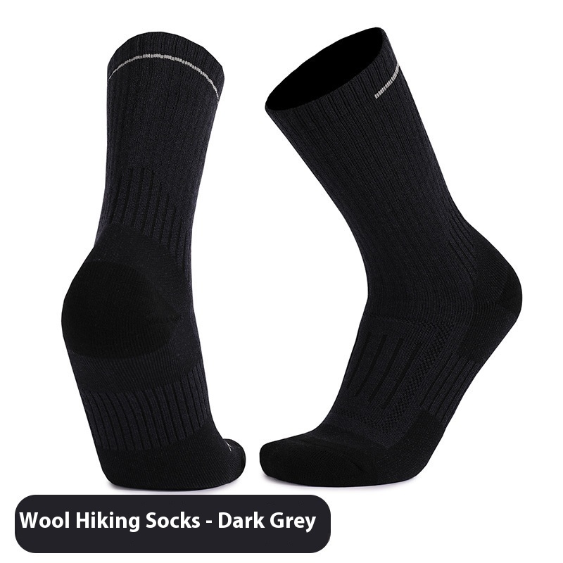 Men's And Women's Warm Wool Knee-high Sports Socks - Image 4