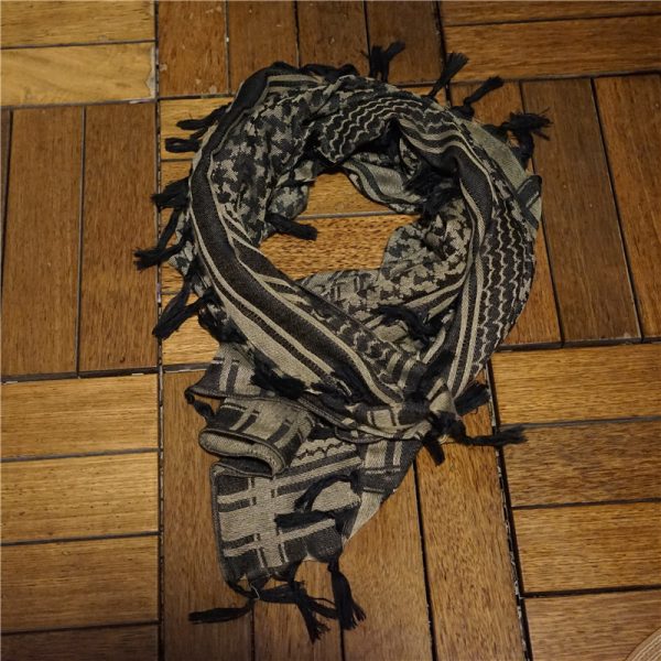 Arabic Khaki Tactical Pure Cotton Scarf - Image 8