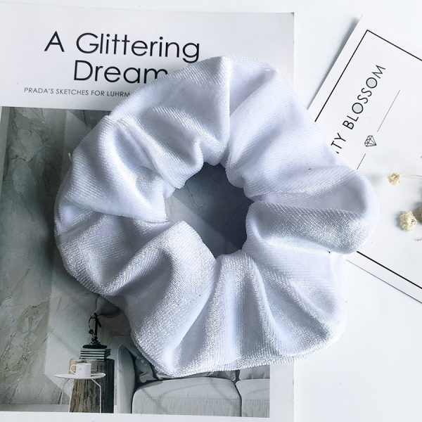 Flannel Hair Tie Hair Rope Amazon Velvet Fashion Ponytail Hair Accessories - Image 3