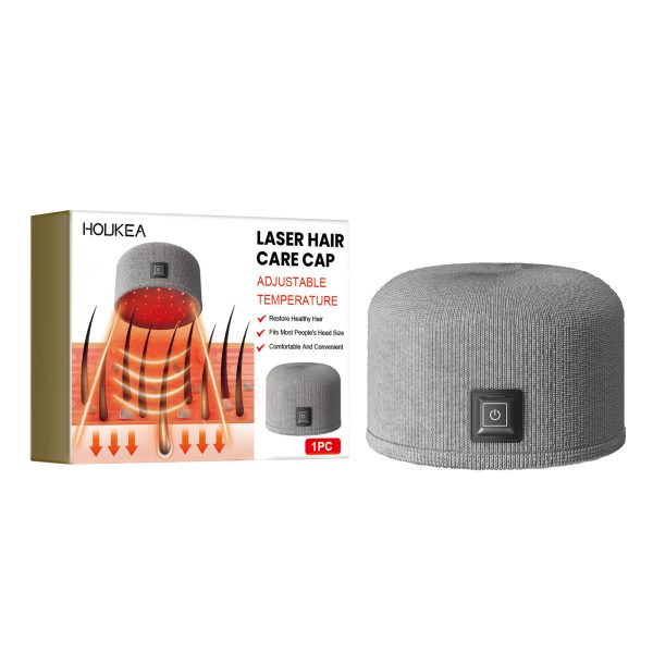 Houkea Dense Toupee Hair Repair Manic Thick Hairline Fixation Head Massage Care Heating Cap - Image 9