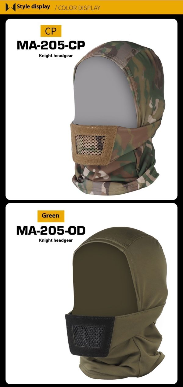 WoSporT Knight Camouflage Headgear - Image 8