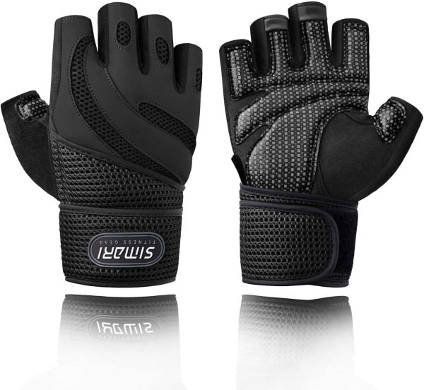 Men's Simplicity All-Match Sports Fitness Short Finger Gloves - Image 2