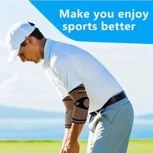Fitness Travel Provides Elbow Compression Sleeves For Support - Image 6