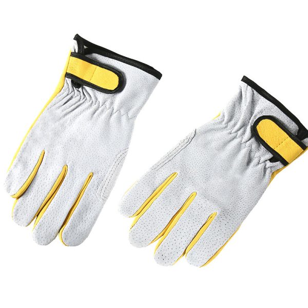 Arc-welder's Gloves Short Work Welding Labor Protection Leather Gloves - Image 2