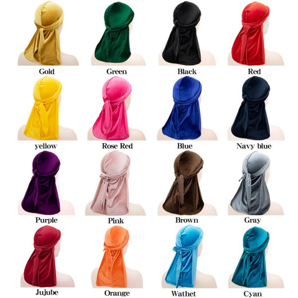 Velvet Long Tail Pirate Hat - Image 3