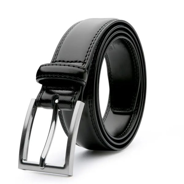 Men's Leather Simple Casual Belt - Image 4