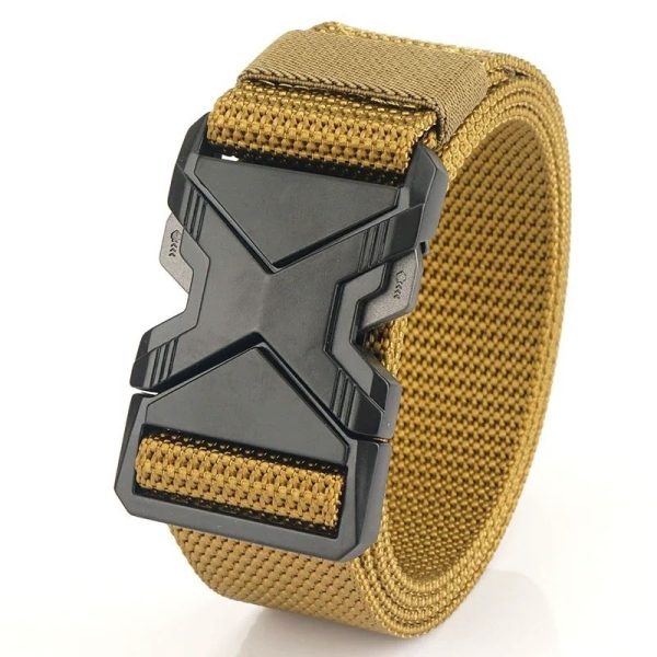 Men's Toothless Automatic Buckle Waist Belt PP Woven Tactical Pants - Image 5