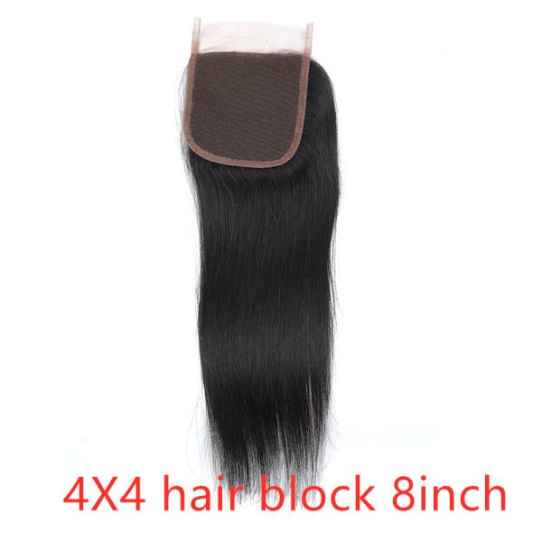 Real human hair straight wave human hair hair curtain natural color wig hair extension - Image 9