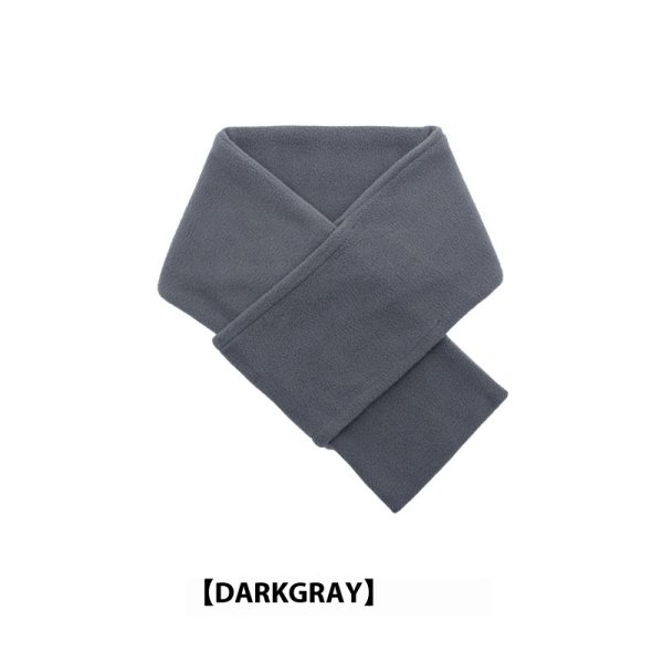 Autumn And Winter Warm Scarf Fashion Simple Solid Color Men's Polar Fleece - Image 5
