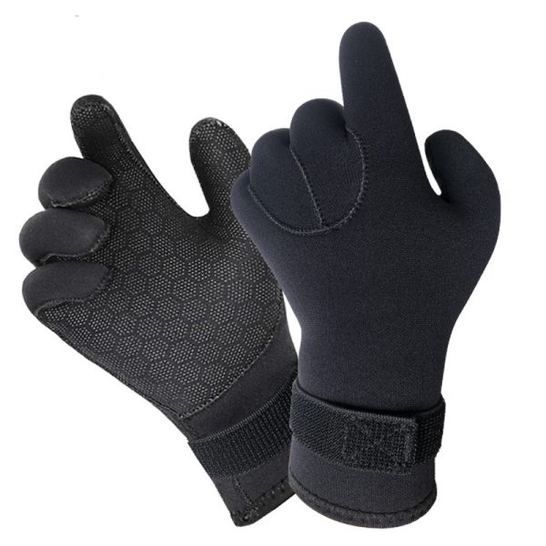 Women's Multi-color 3mm Diving Mittens Swimming Gloves - Image 3