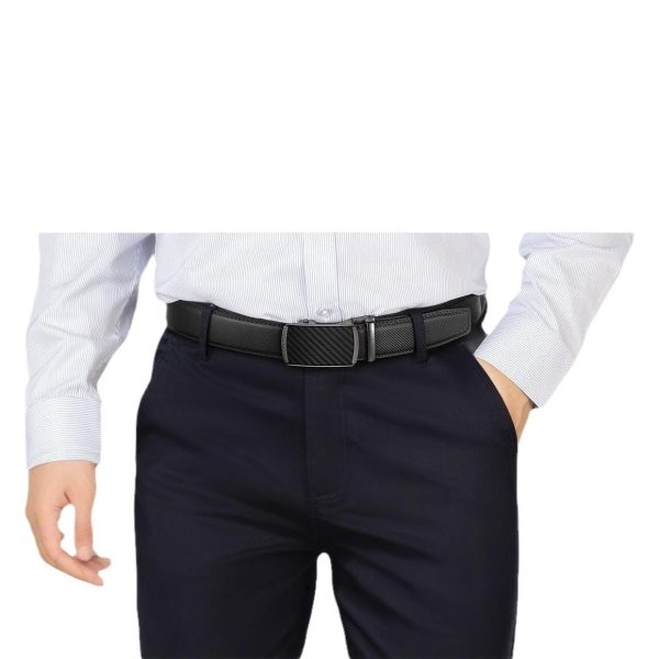 Men's Leather Belt Versatile Cowhide Automatic Buckle - Image 8