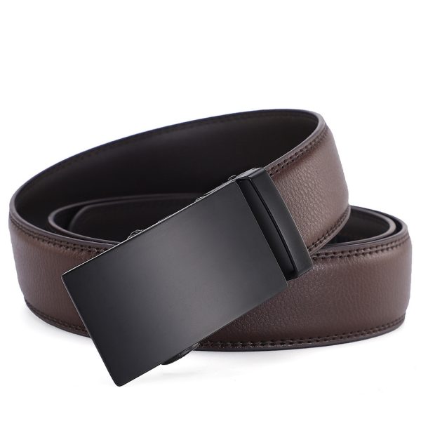 Men's All-match Automatic Buckle Cowhide Belt - Image 2