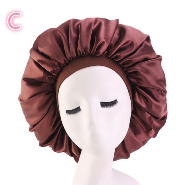 Beauty print Satin silk Bonnet sleep night cap - Image 5