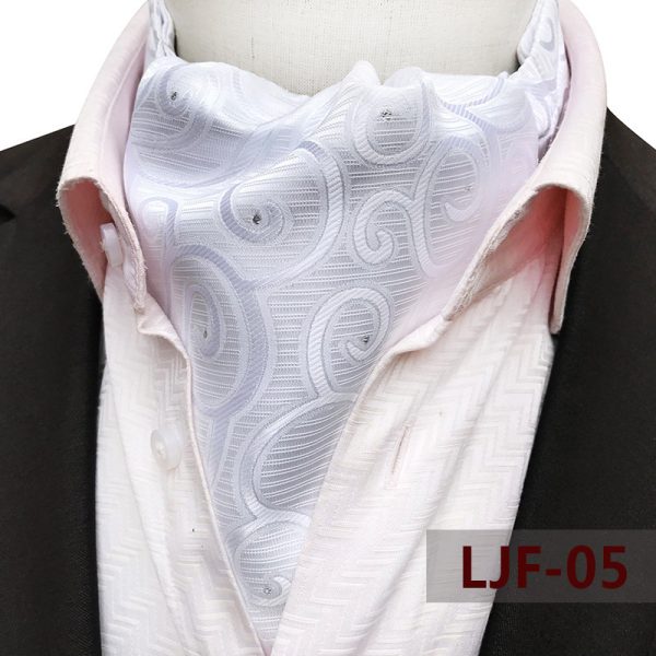 Men's Scarf Jacquard Polyester British - Image 3
