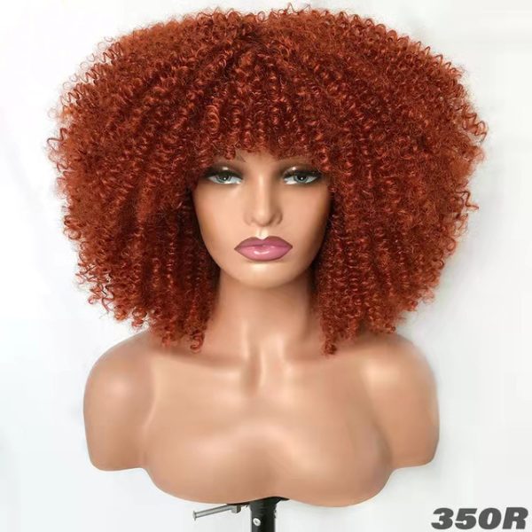 African Small Curly Hair Afro Wig Headgear - Image 10