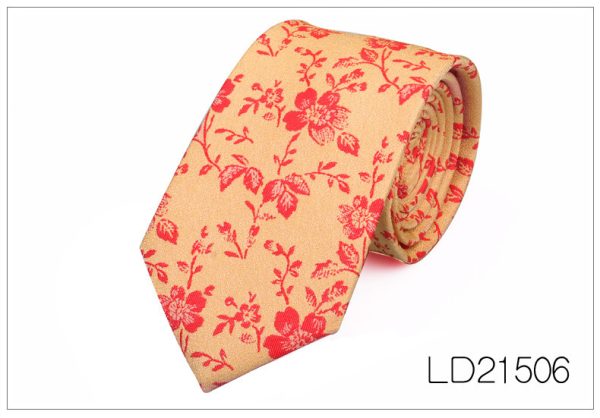 Men's Tie Casual Fashion Yarn-dyed 6cm Flower Graffiti - Image 8